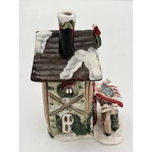 Blue Sky Clayworks Comet & Vixen's Cozy Hotel Candle House Christmas READ